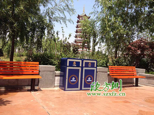 戶外分類(lèi)彩繪垃圾桶什么品牌好？欣方圳為您推薦