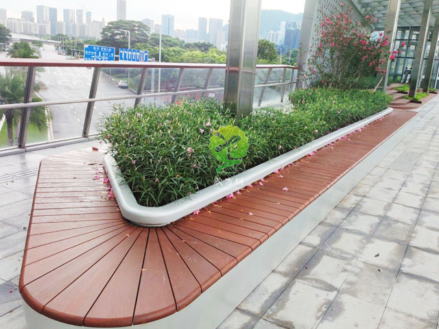 不銹鋼花池坐凳美化深圳前?？缃止珗@G9天橋城市戶外景觀