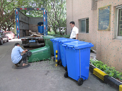 新增塑料分類垃圾桶！牛市東西路“美顏”